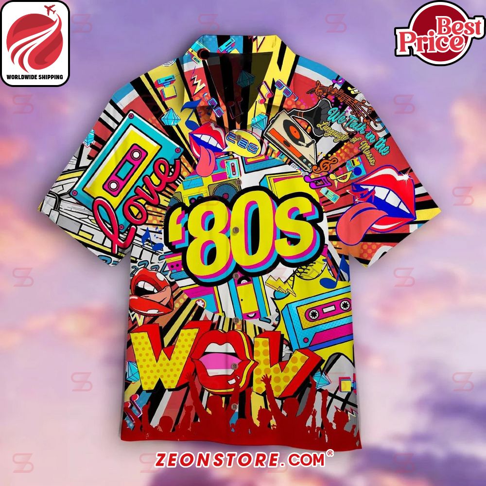 80s Music Party Hawaiian Shirt