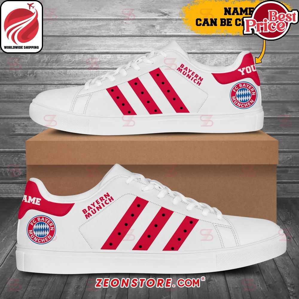 Bayern Munich Custom Stan Smith Low Top Shoes