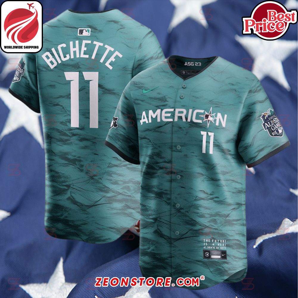 Bo Bichette American League Nike 2023 MLB All-Star Game Teal Baseball Jersey