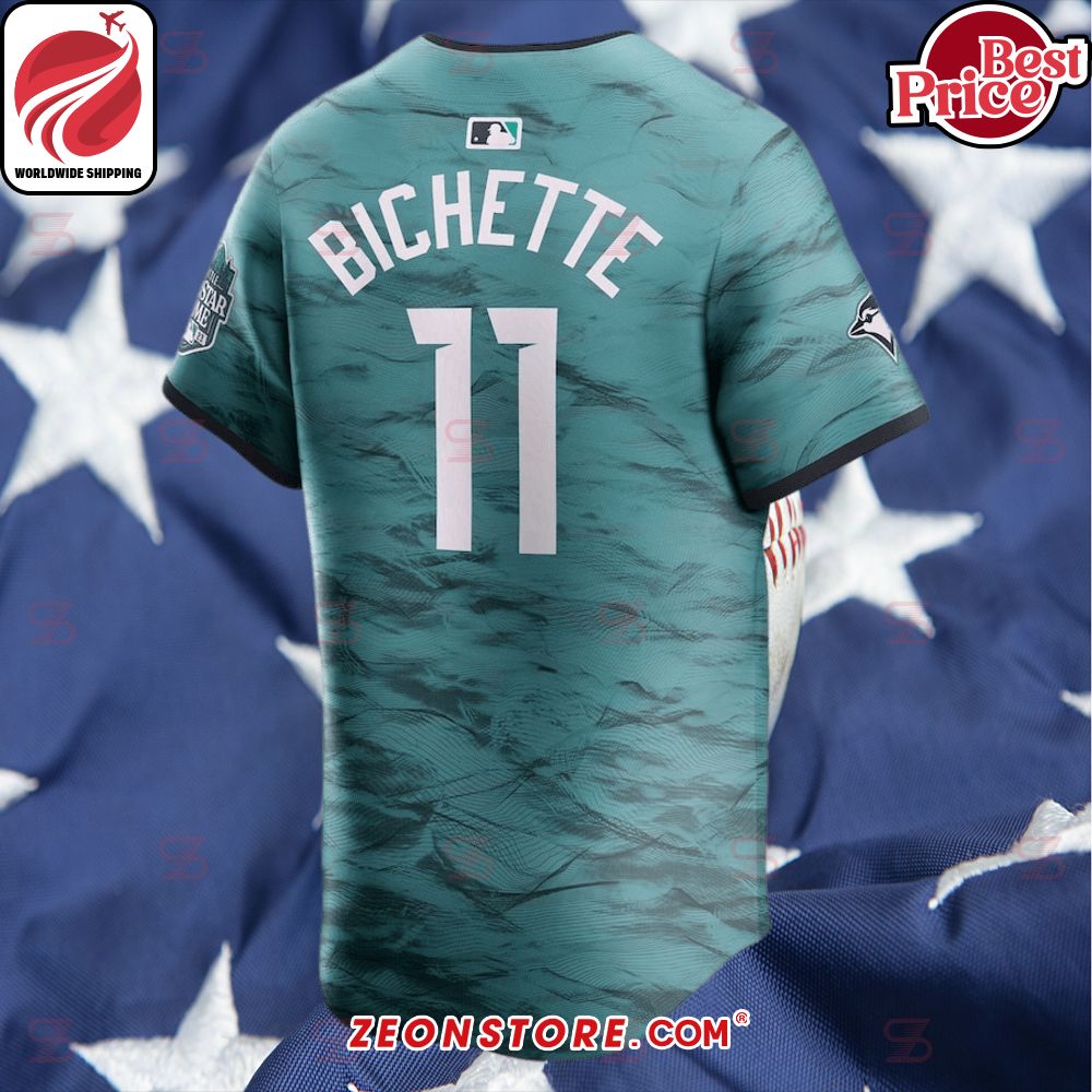 Bo Bichette American League 2023 MLB All Star Game Teal Jersey -   Worldwide Shipping