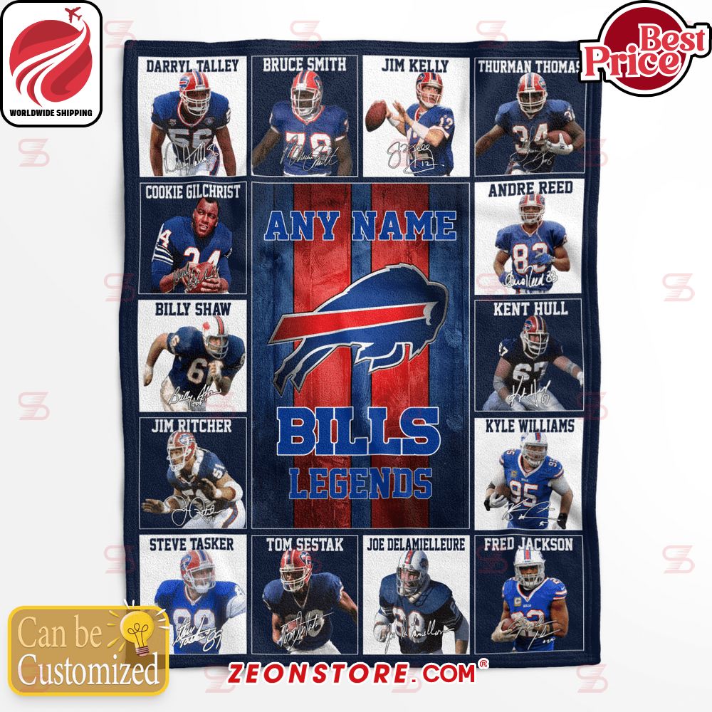 Buffalo Bills Legends Custom Blanket
