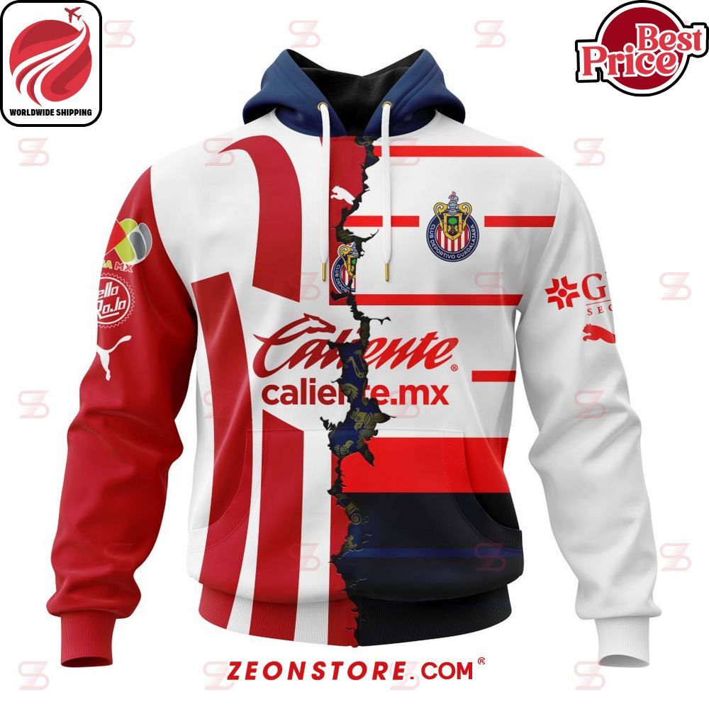 Chivas de Guadalajara Caliente Liga MX 2023 Custom Hoodie Shirt