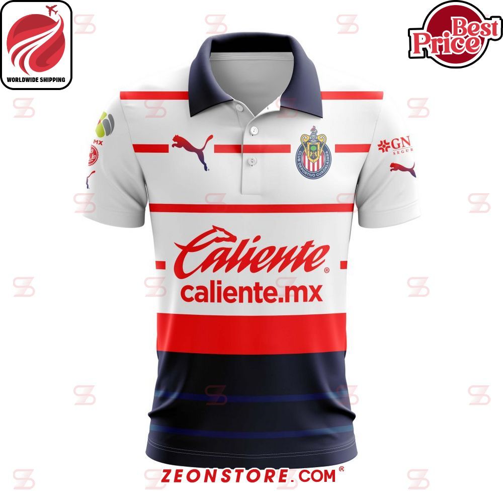 Chivas de Guadalajara Caliente Liga MX 2023 Personalized Polo Shirt
