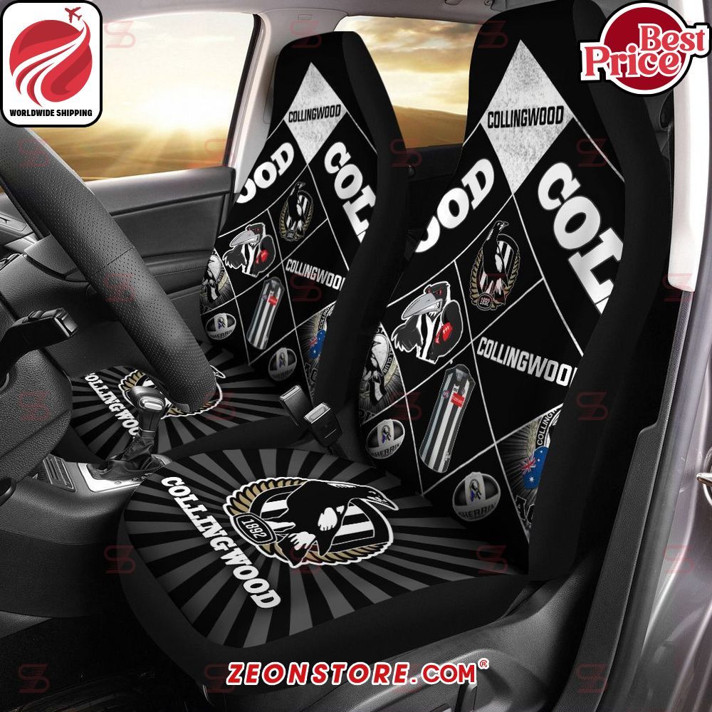 Collingwood Magpies AFL Car Seat Cover