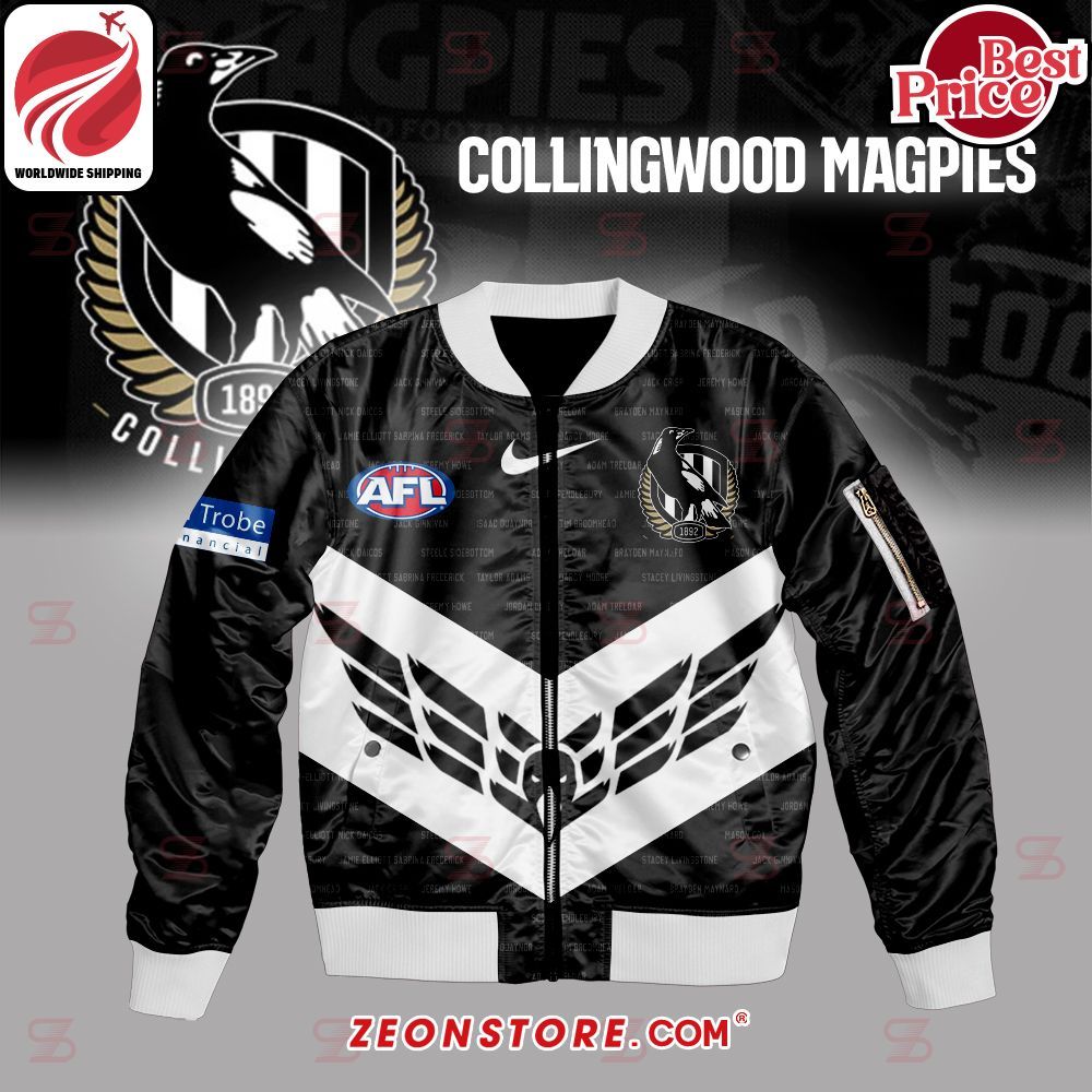 Collingwood Magpies Custom Bomber Jacket