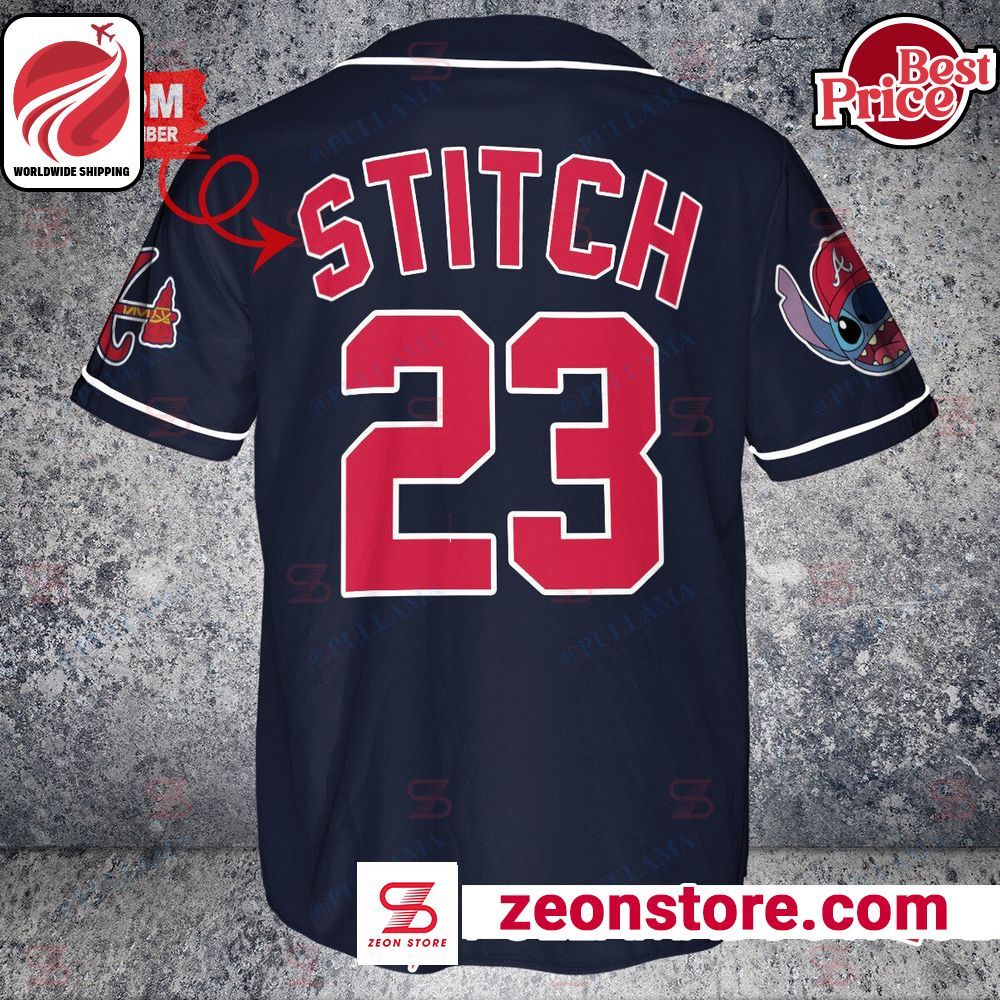Custom Atlanta Braves Stitch Baseball Jersey