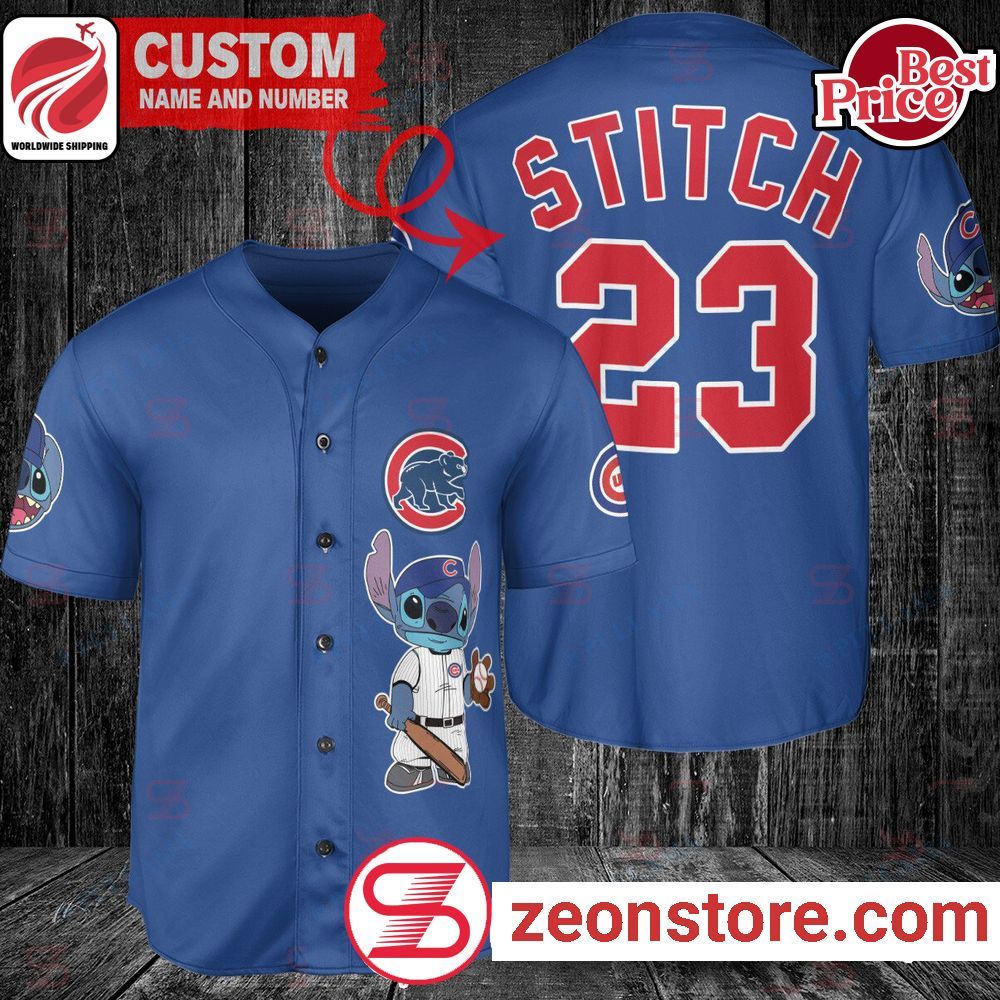 Custom Chicago Cubs Stitch Baseball Jersey