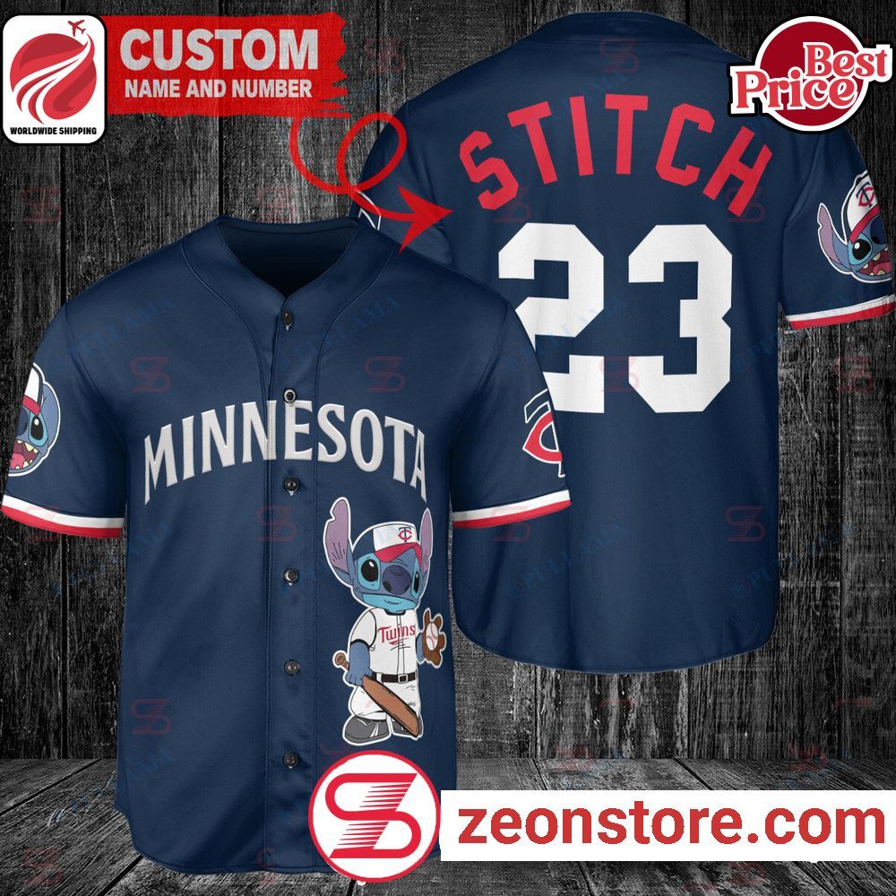 Custom Minnesota Twins Stitch Baseball Jersey