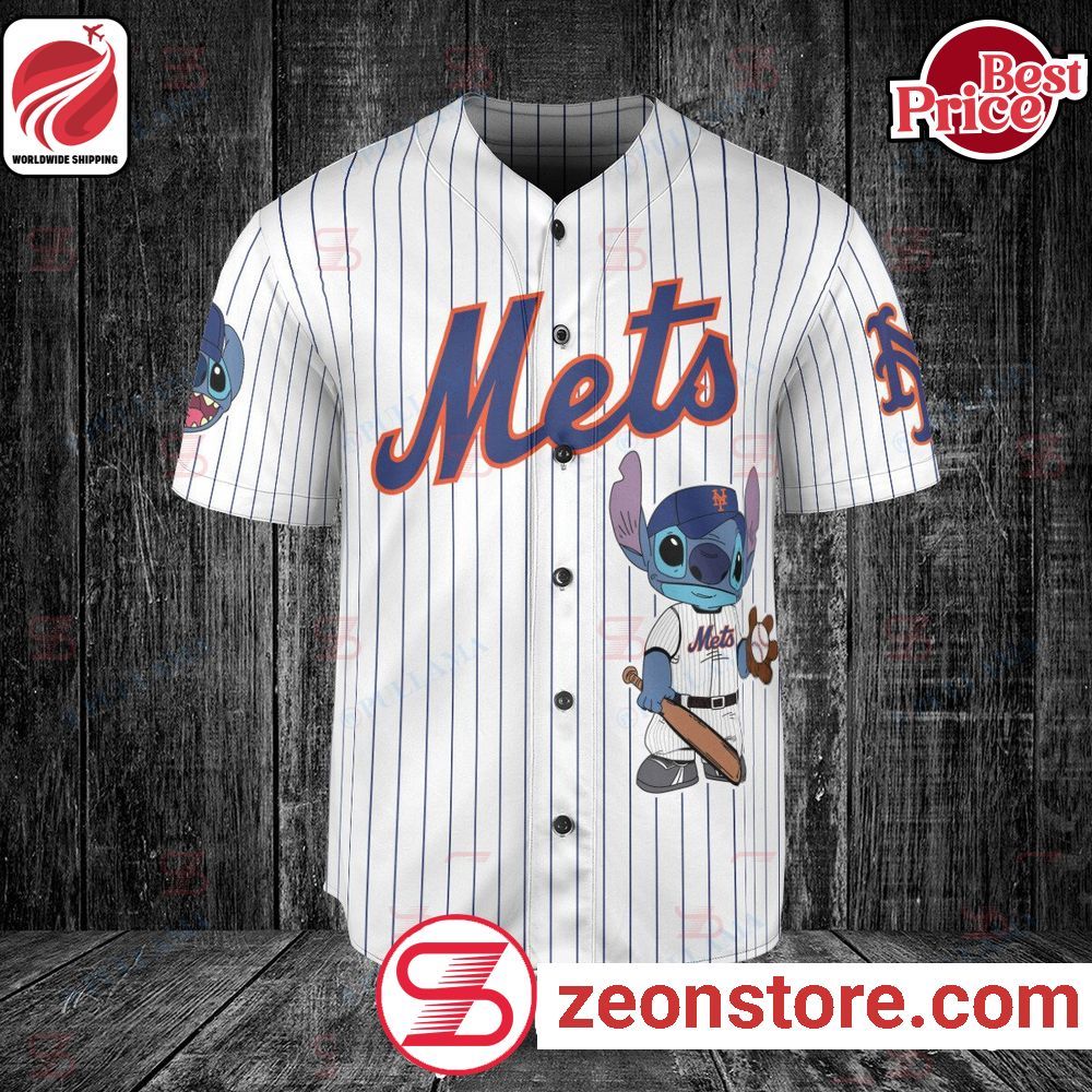 Personalized NY Mets Stitch Baseball Jersey - Royal