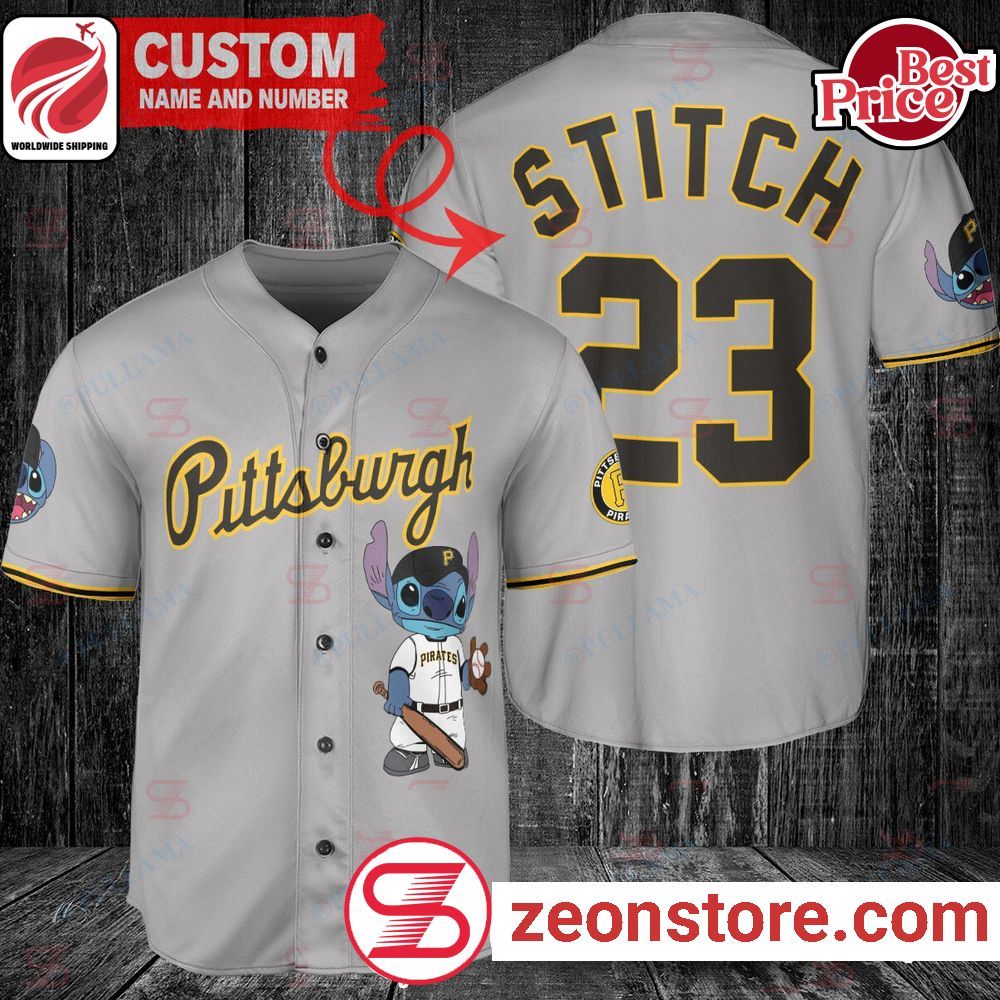 Custom Pittsburgh Pirates Stitch Baseball Jersey