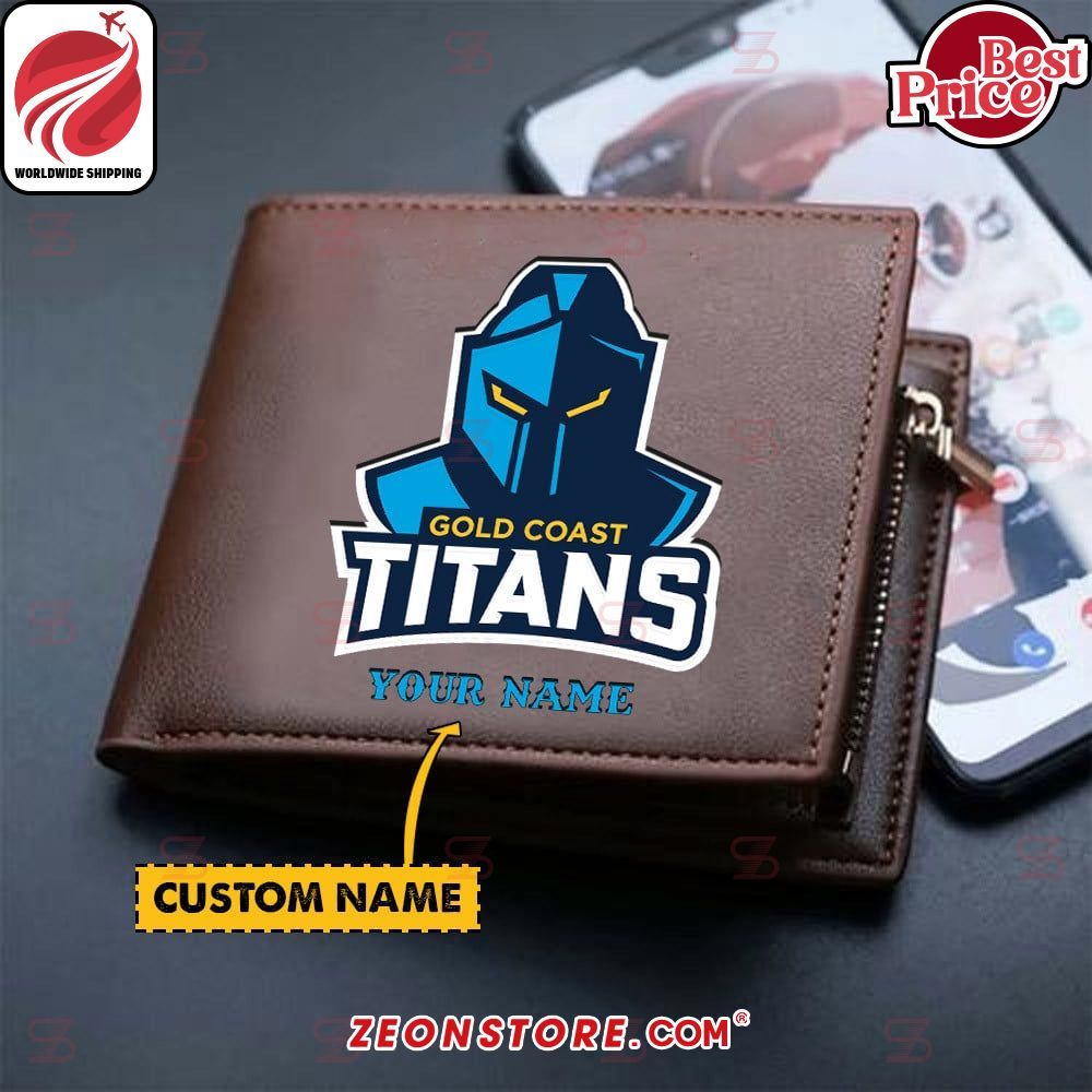 Gold Coast Titans Custom Leather Wallet