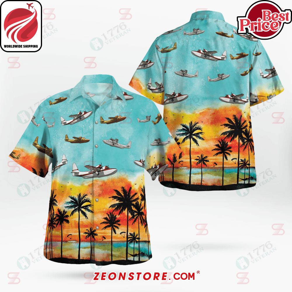 Grumman G-73 Mallard Hawaiian Shirt