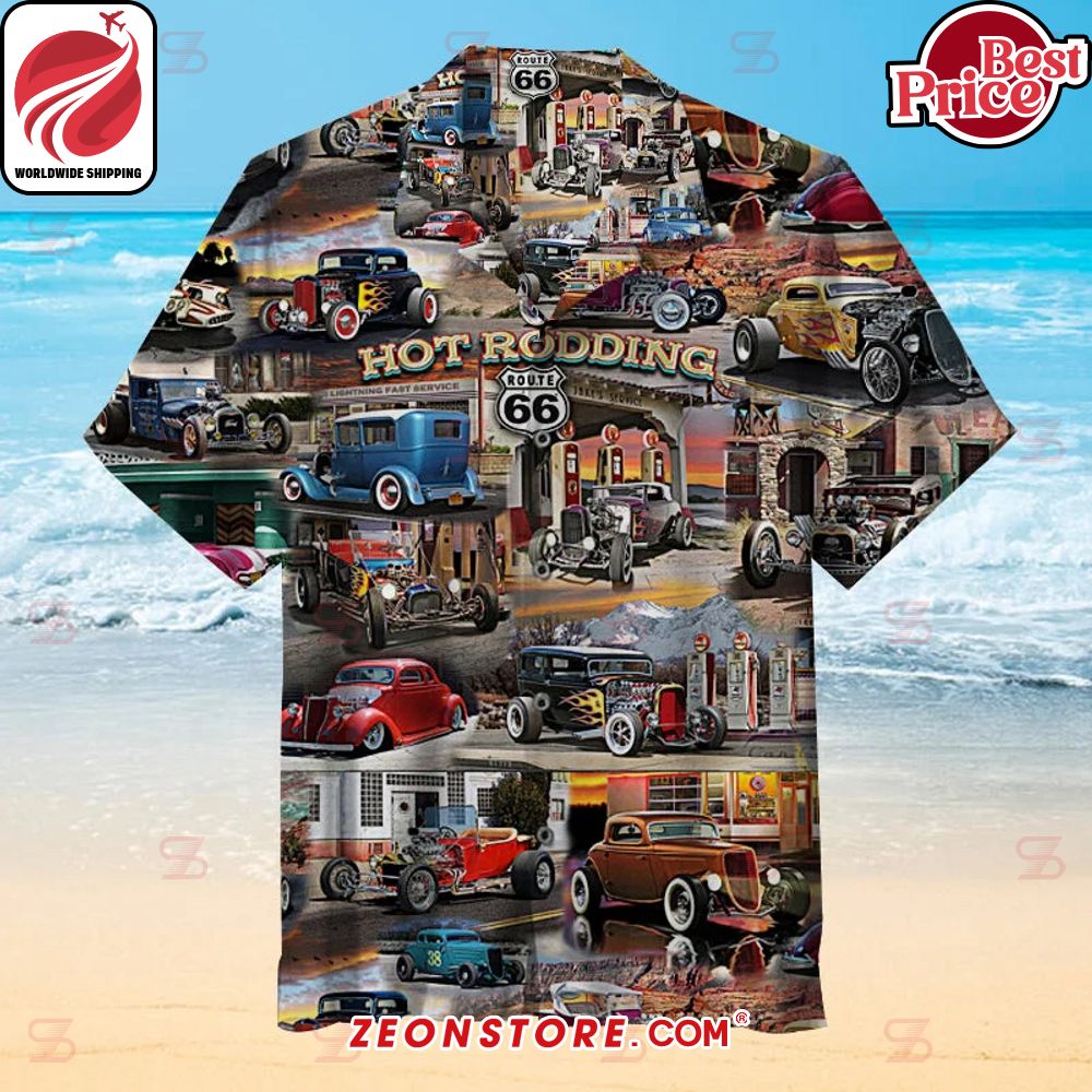 Hot Rodding Route 66 Hawaiian Shirt - Zeonstore News