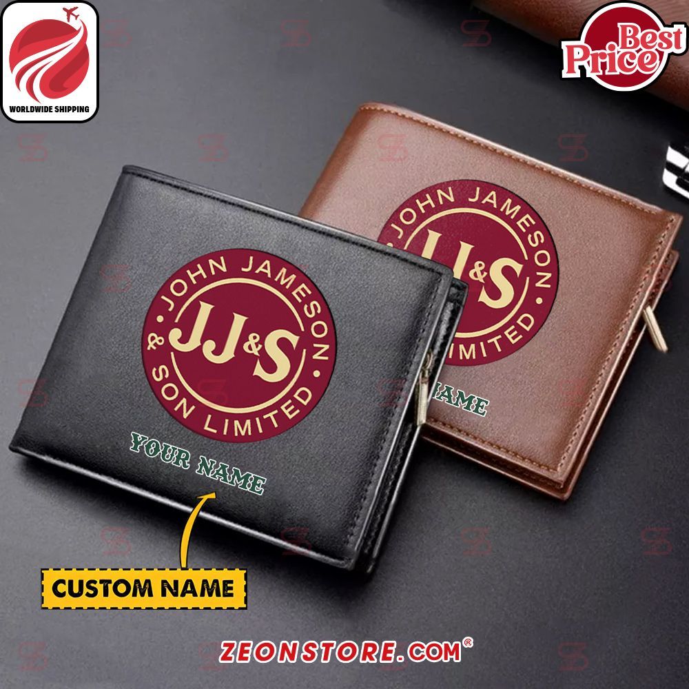 John Jameson Limited Custom Leather Wallet