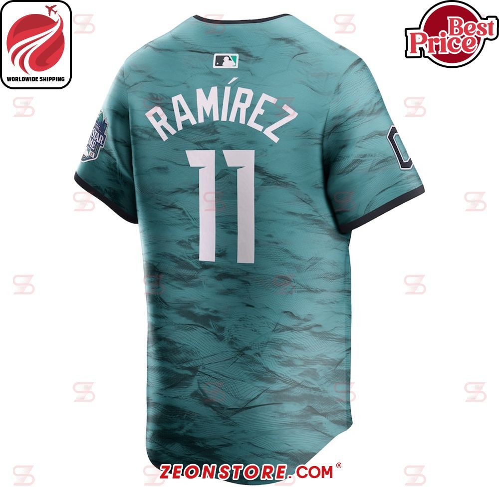 Jose Ramirez American League Nike 2023 MLB All-Star Game Teal Baseball Jersey
