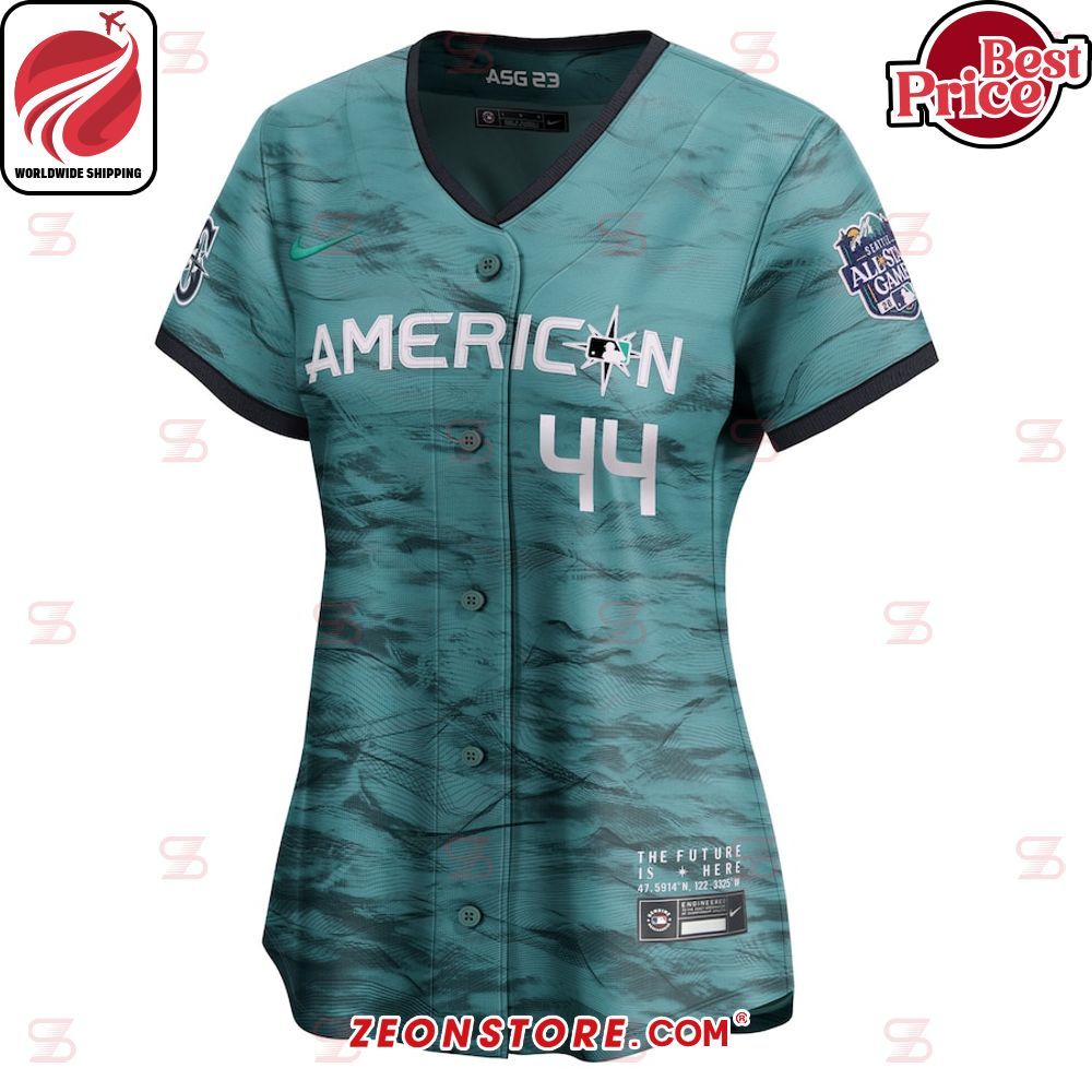 Julio Rodriguez American League Nike Women's 2023 MLB All-Star Game Teal Baseball Jersey
