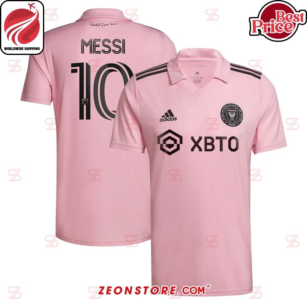 Lionel Messi Inter Miami CF Adidas 2023 The Heart Beat Kit Replica Jersey Pink Football Jersey