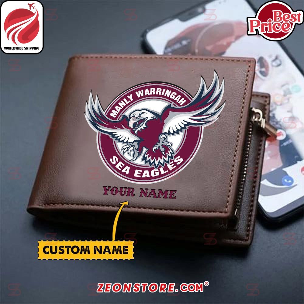 Manly Warringah Sea Eagles Custom Leather Wallet