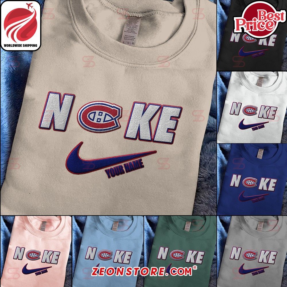 Montreal Canadiens Nike Embroidered Shirt Hoodie