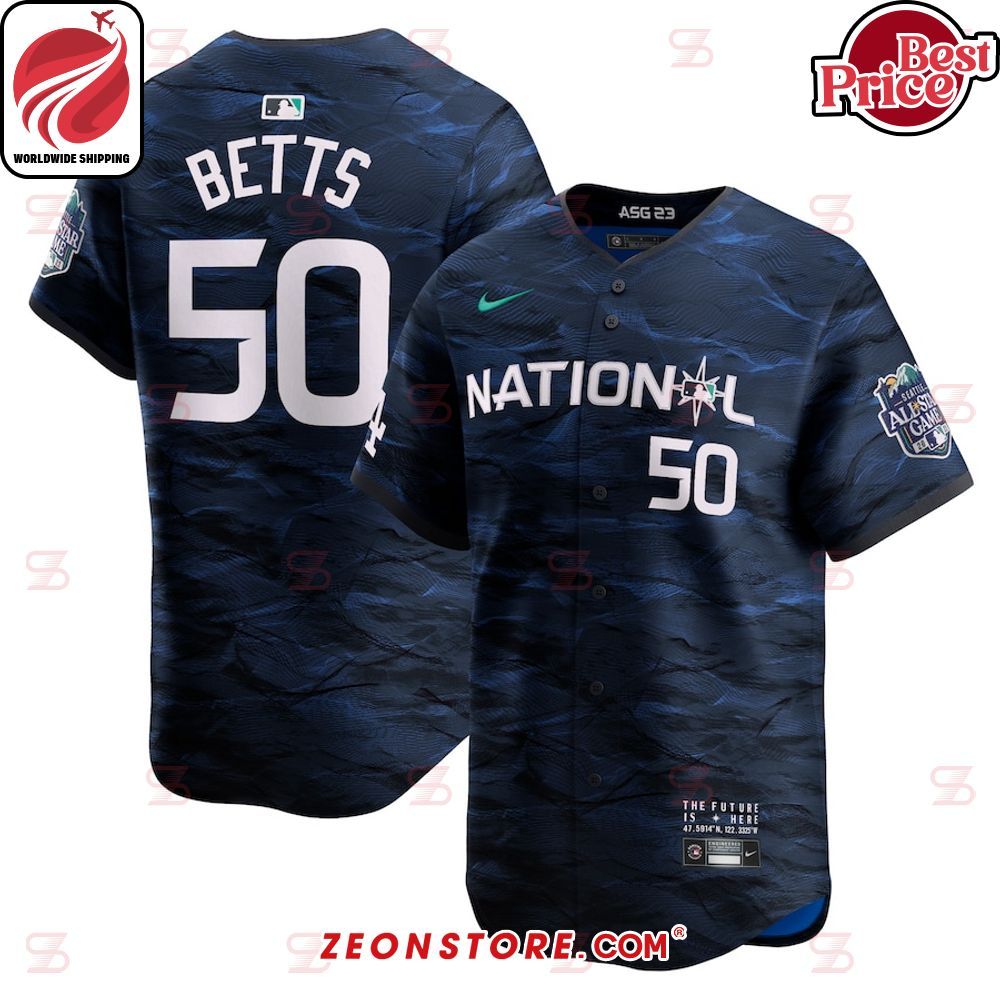 Mookie Betts National League Nike 2023 MLB All-Star Game Royal Baseball Jersey