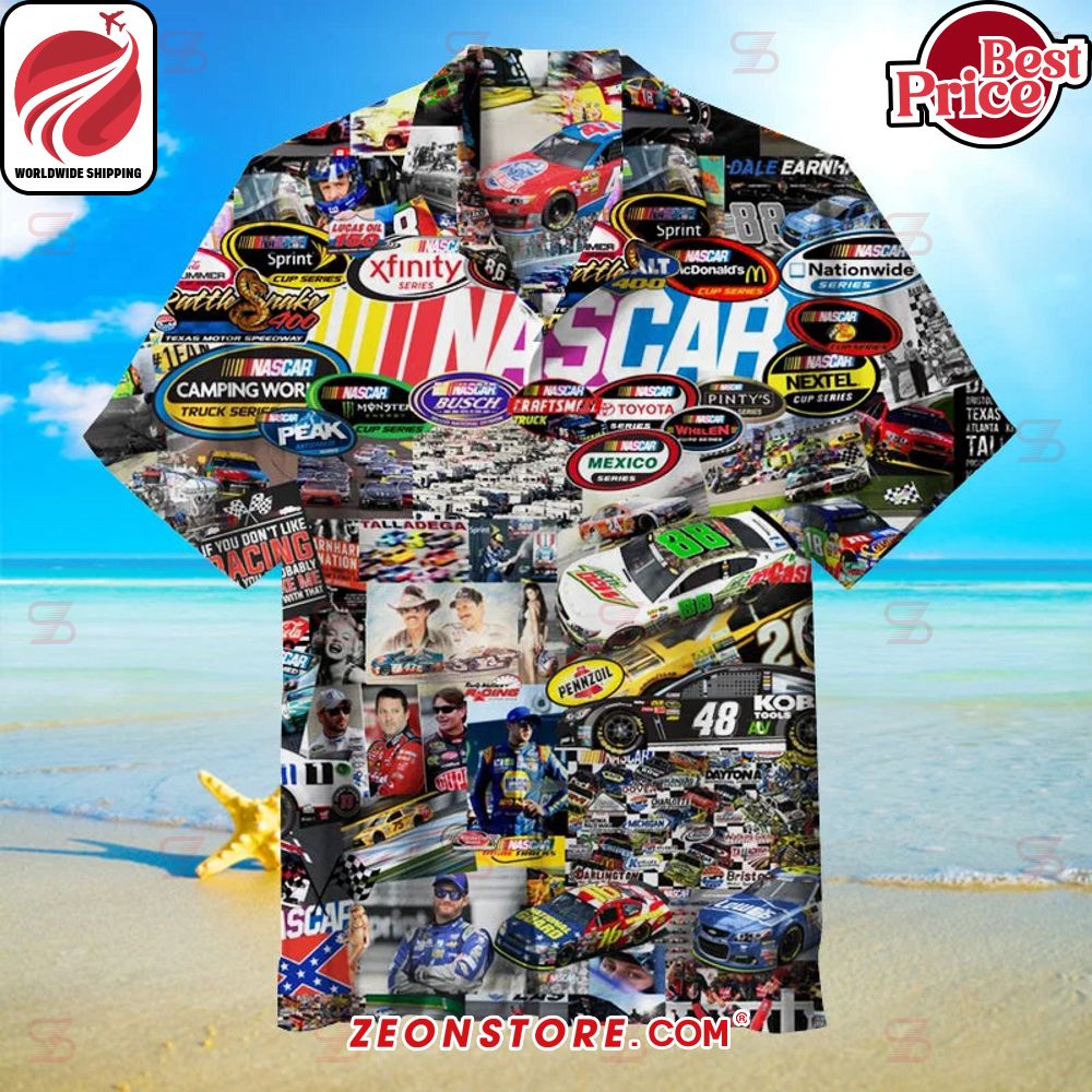 NASCAR Hawaiian Shirt Short