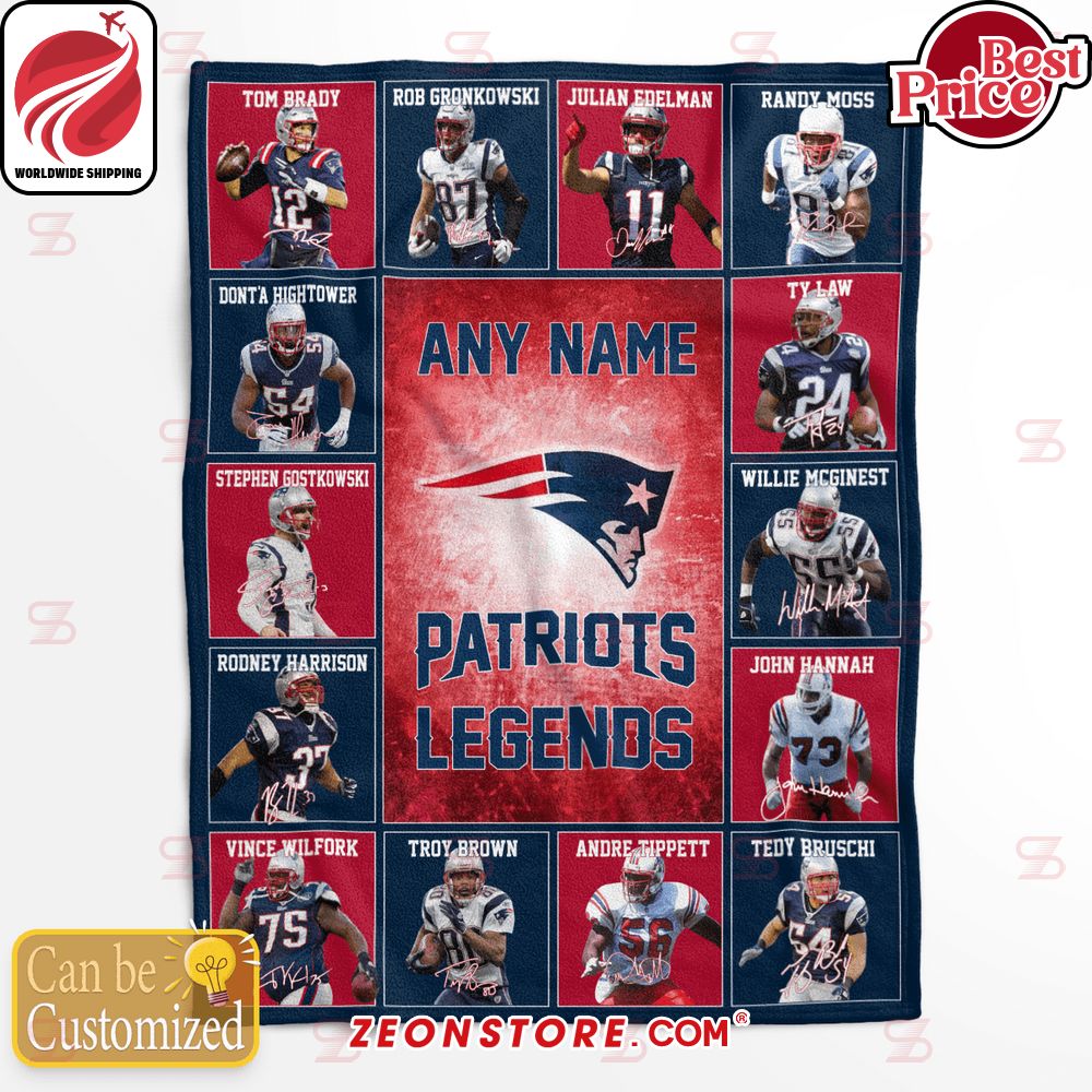 New England Patriots Legends Custom Blanket