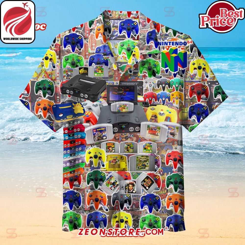 Nintendo 64 Hawaiian Shirt