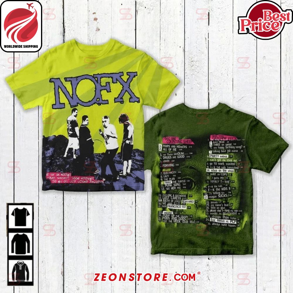 NOFX 45 or 46 Songs That Weren't Good Enough to Go on Our Other Records Album Cover Shirt