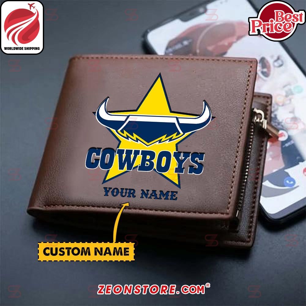North Queensland Cowboys Custom Leather Wallet