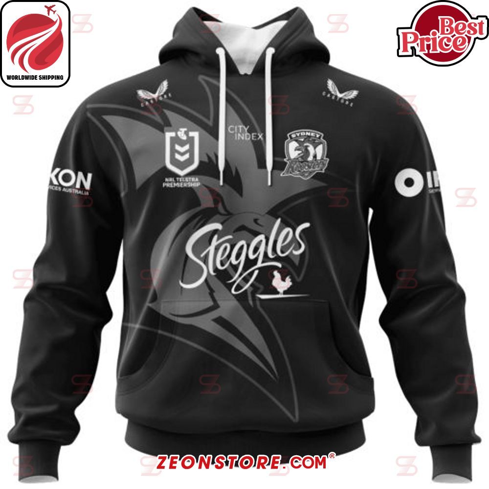 NRL Sydney Roosters Special Monochrome Shirt Hoodie