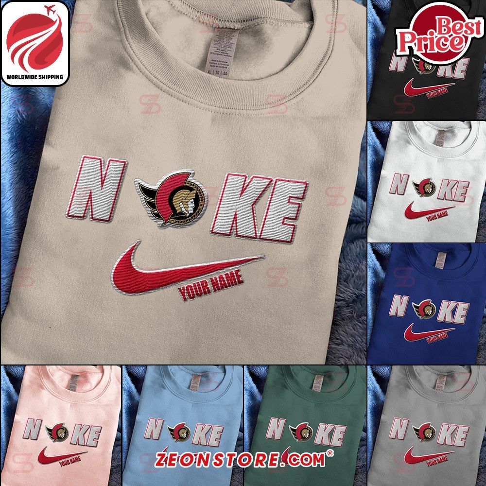 Ottawa Senators Nike Embroidered Shirt Hoodie