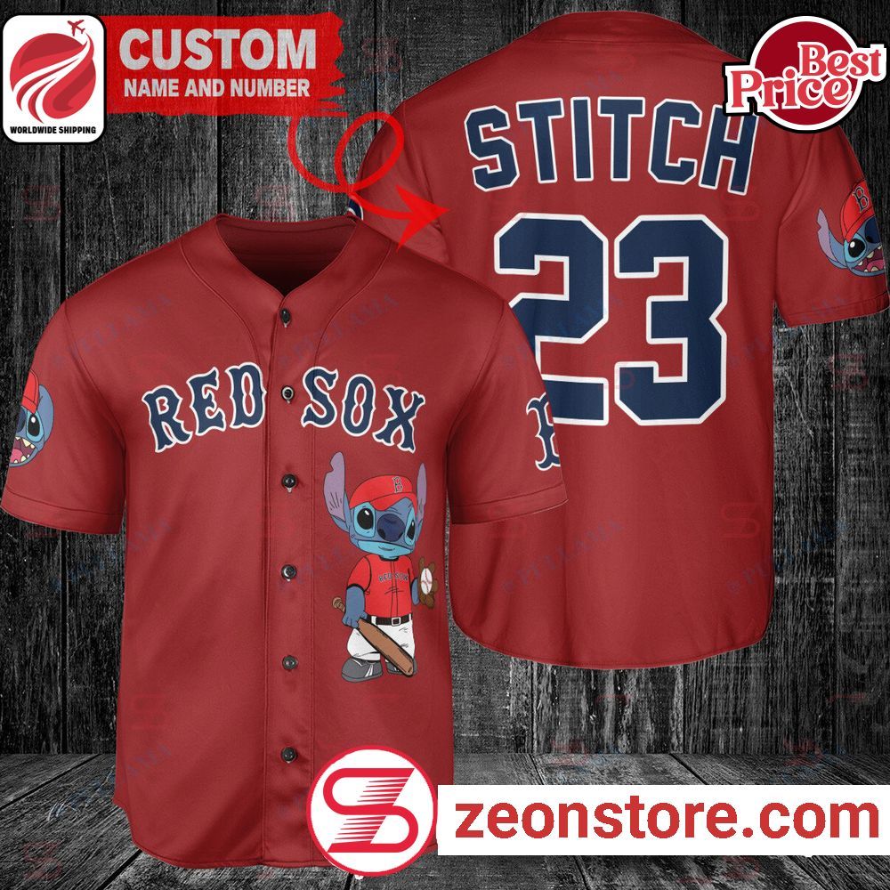 Personalized Boston Red Sox Stitch Baseball Jersey