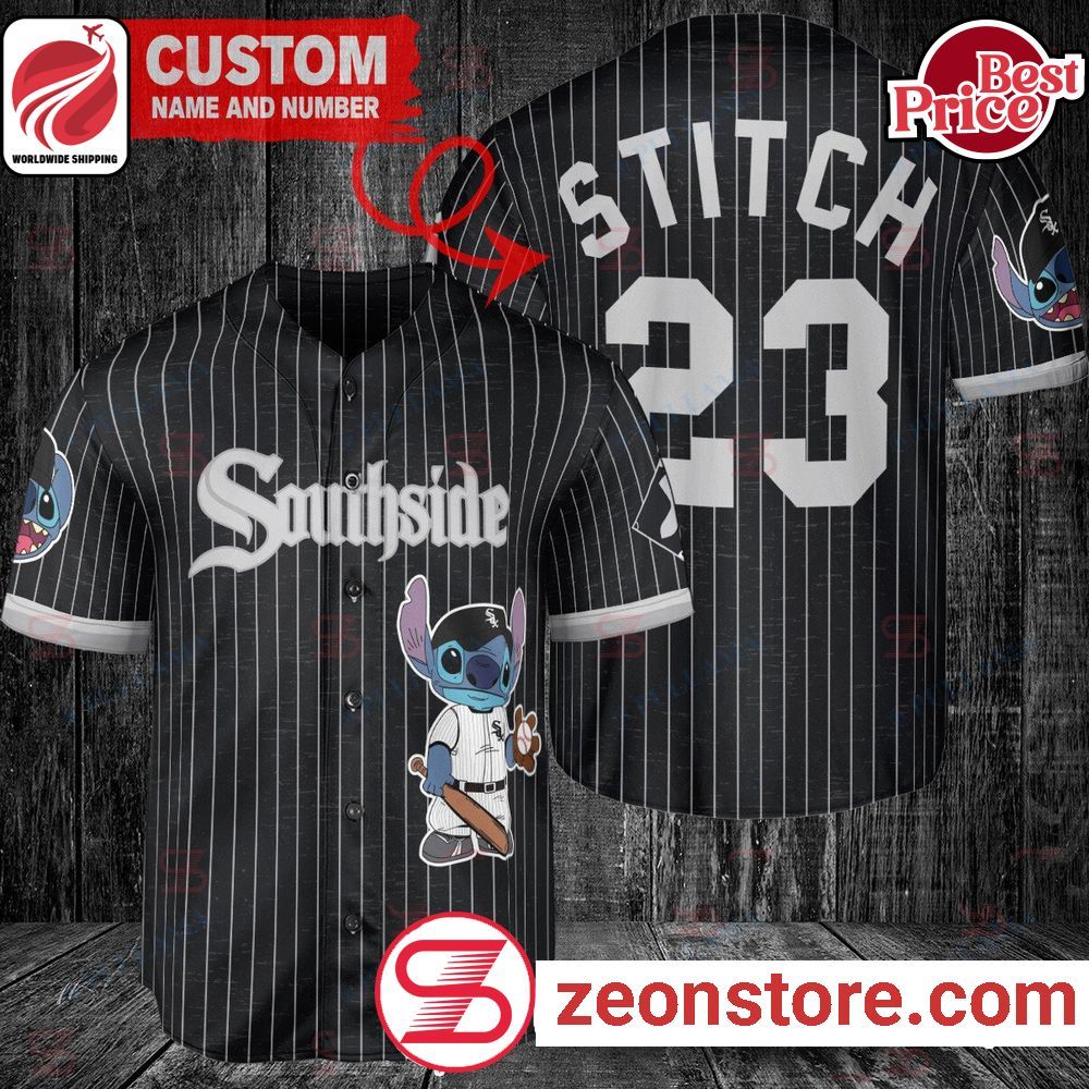 Personalized Chicago White Sox Stitch Baseball Jersey