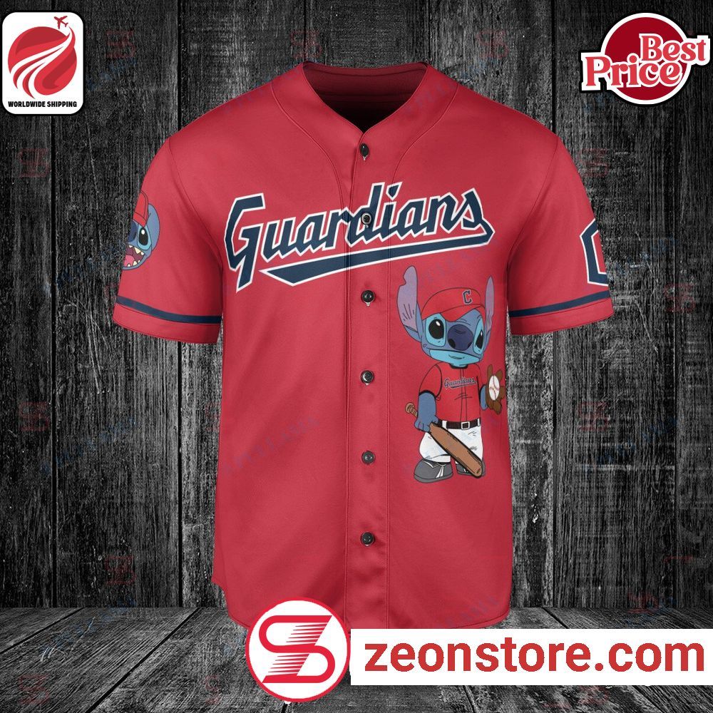Personalized Cleveland Guardians Stitch Baseball Jersey