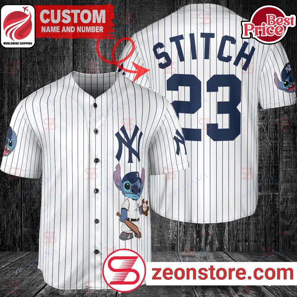 Personalized New York Yankees Stitch Baseball Jersey