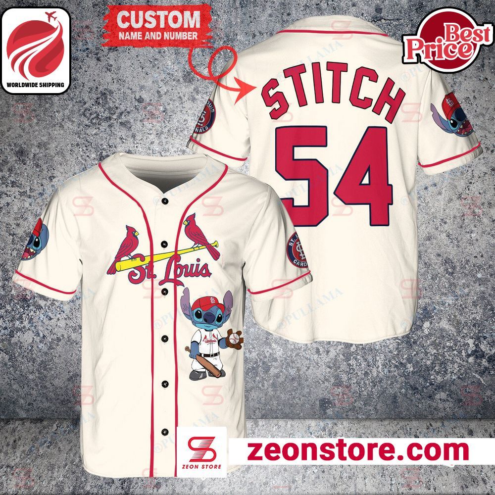 Personalized St.Louis Cardinals Stitch Baseball Jersey