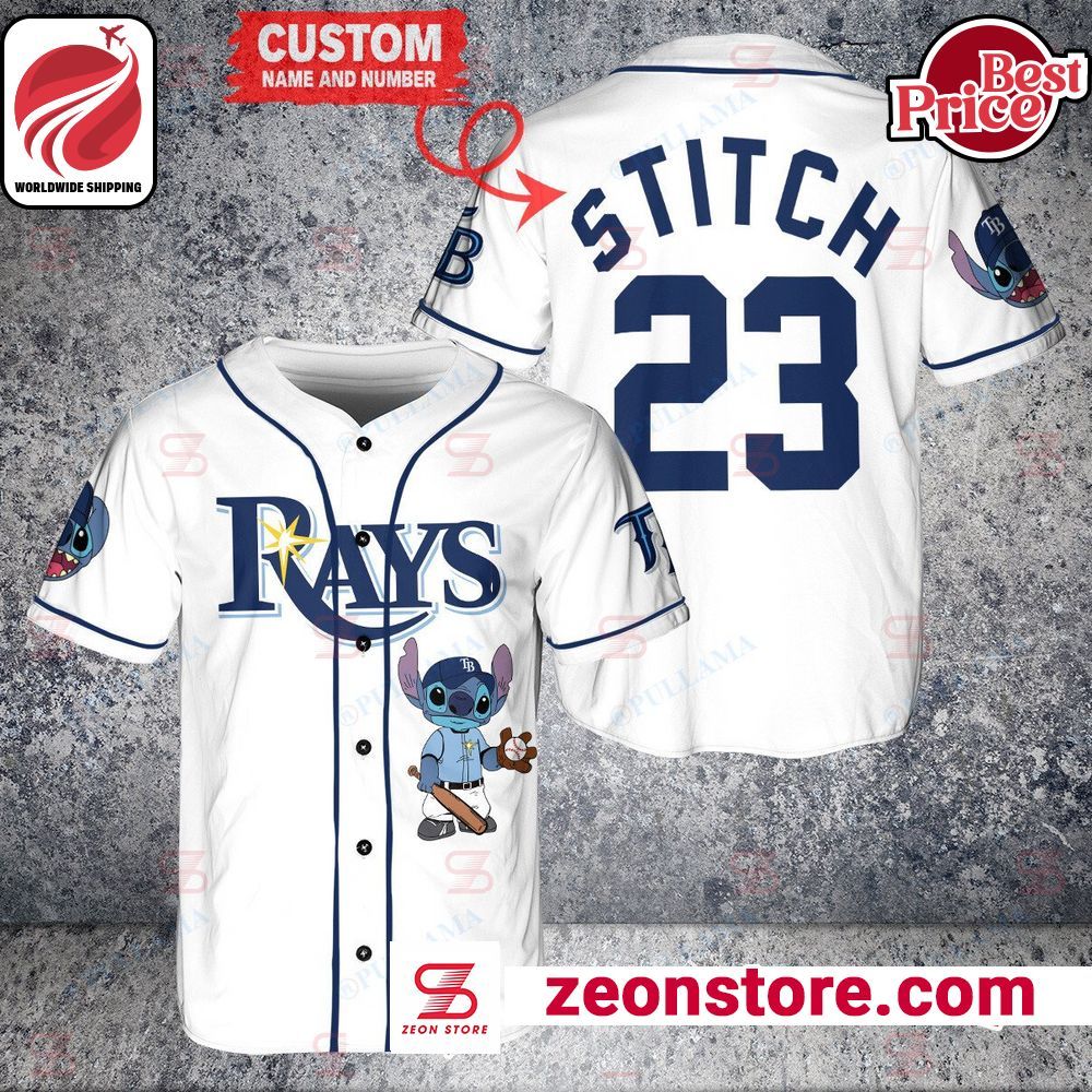 Personalized Tampa Bay Rays Stitch Baseball Jersey