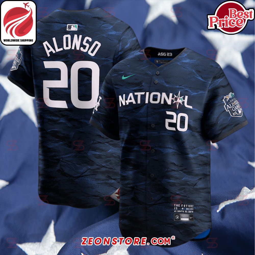 Pete Alonso National League 2023 MLB All Star Game Royal Jersey -   Worldwide Shipping