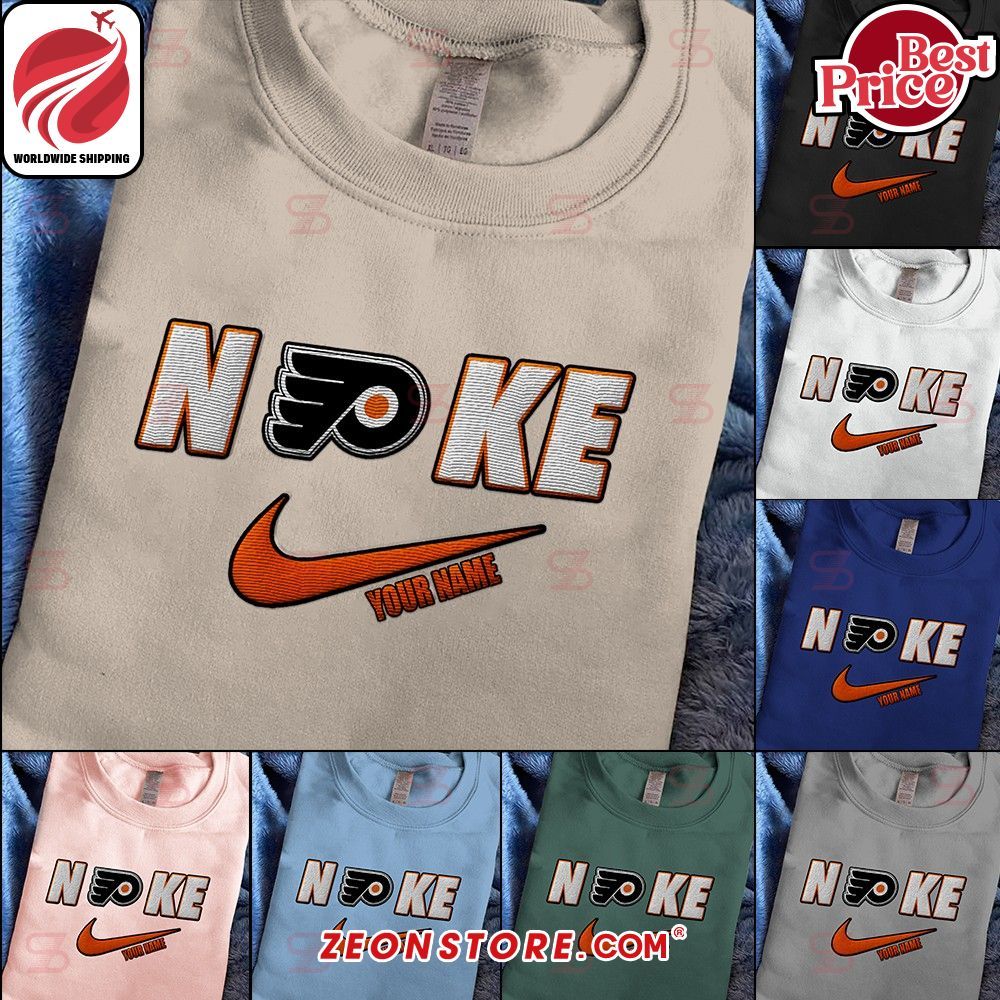 Philadelphia Flyers Nike Embroidered Shirt Hoodie