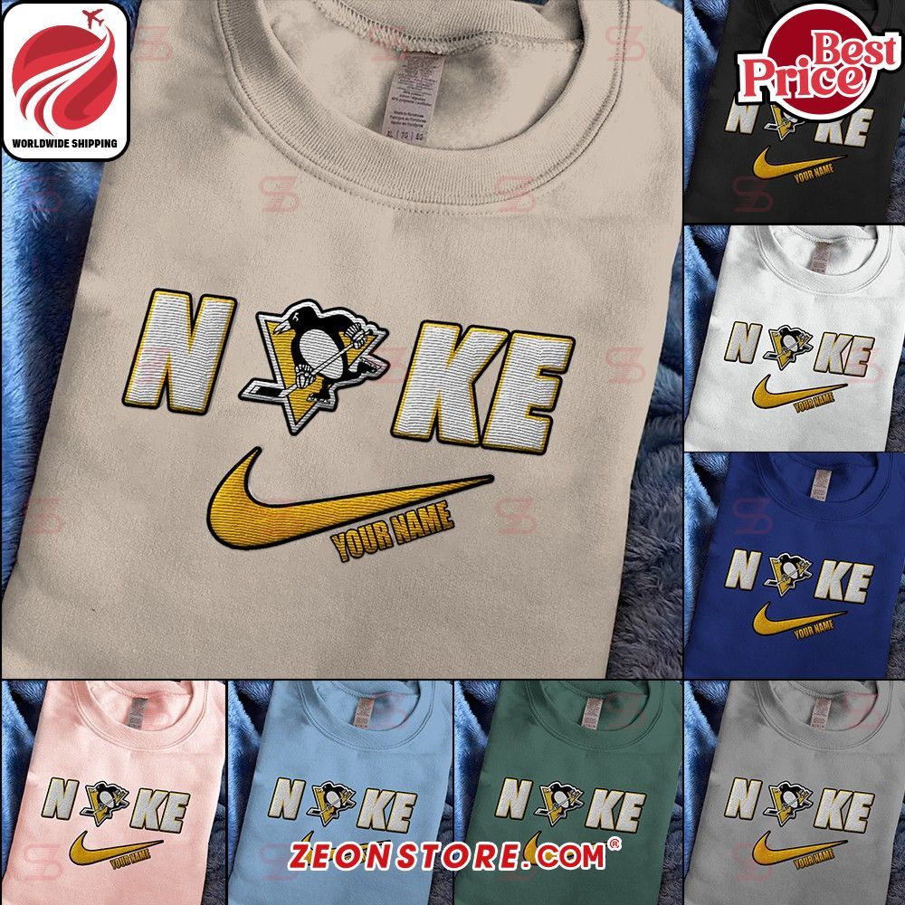 Pittsburgh Penguins Nike Embroidered Shirt Hoodie