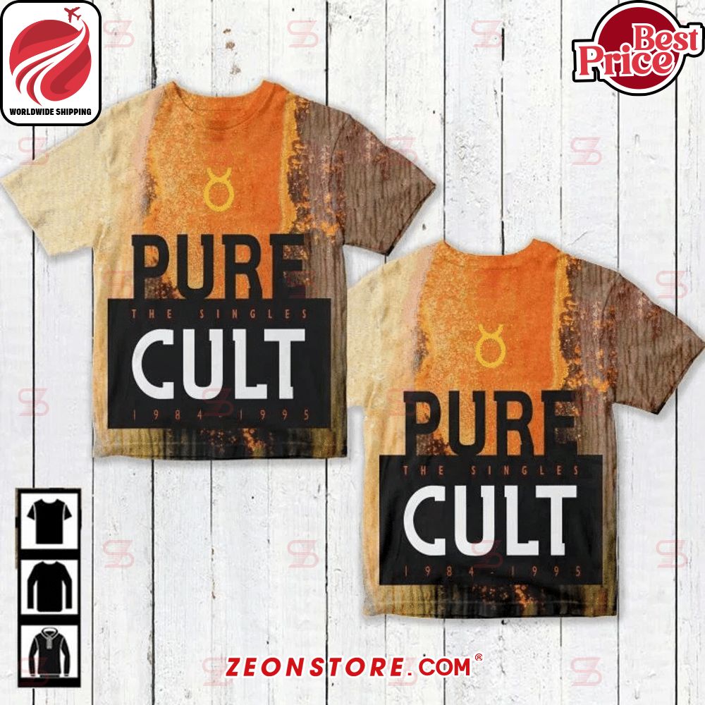 Pure Cult The Singles 1984–1995 Album Cover Shirt