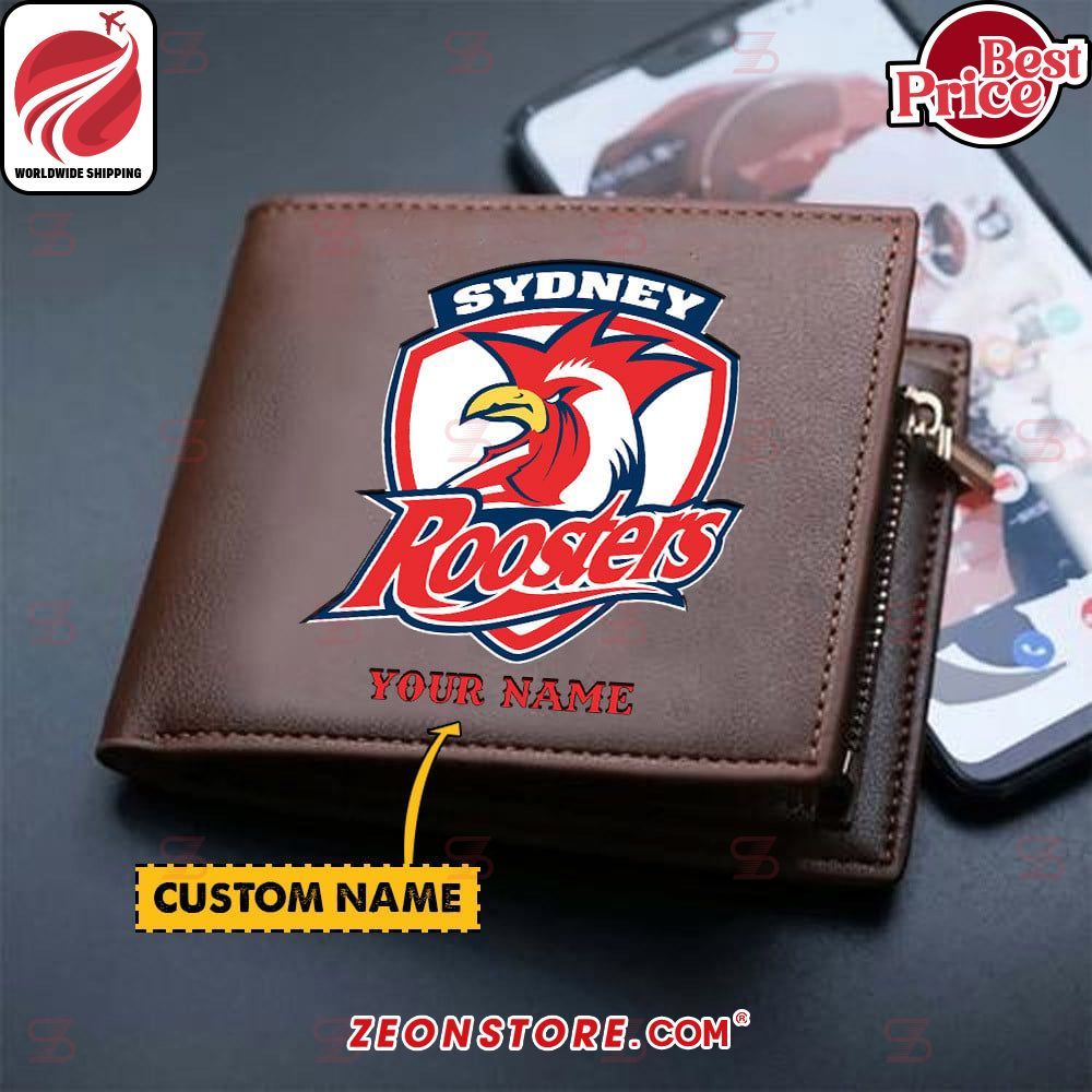 Sydney Roosters Custom Leather Wallet