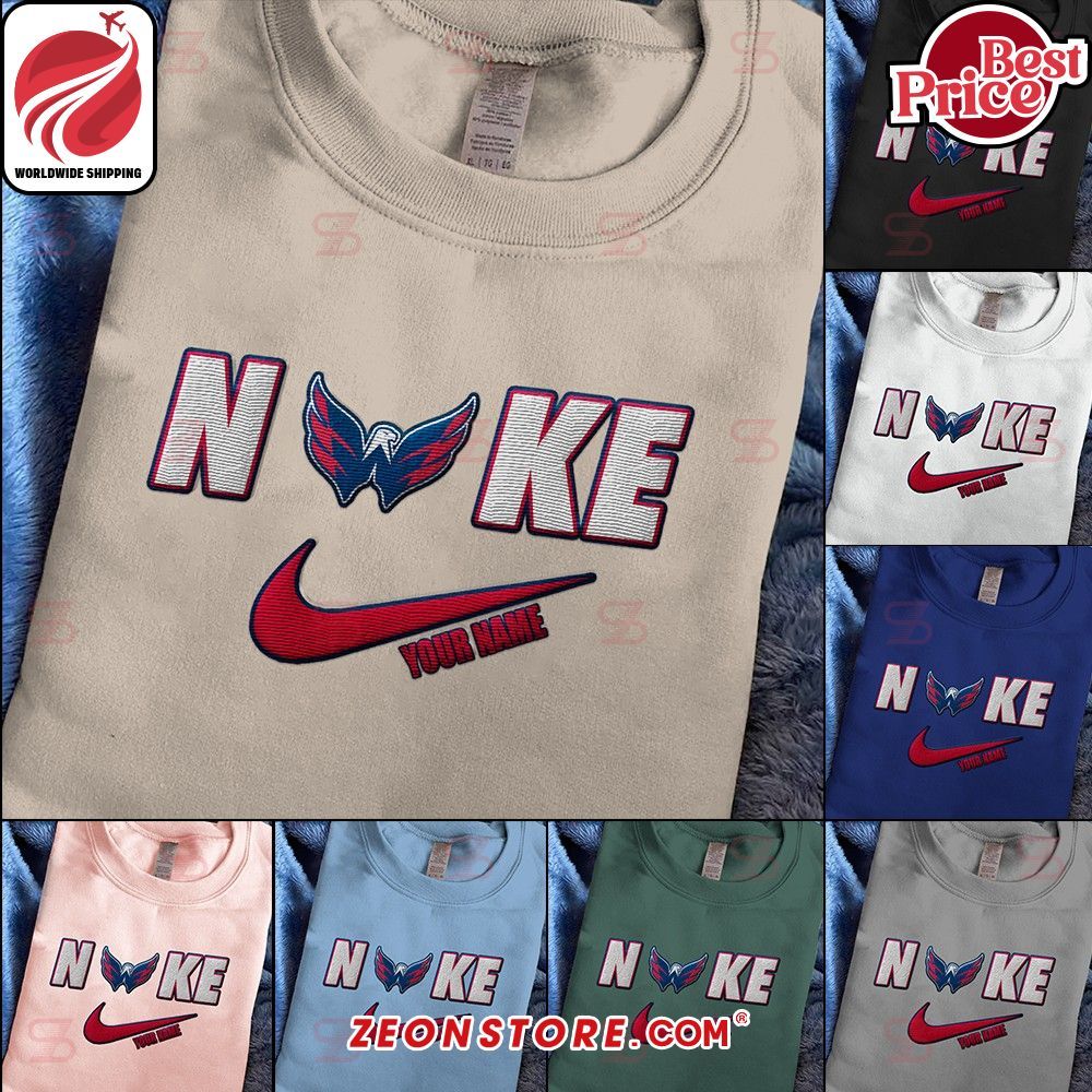 Washington Capitals Nike Embroidered Shirt Hoodie