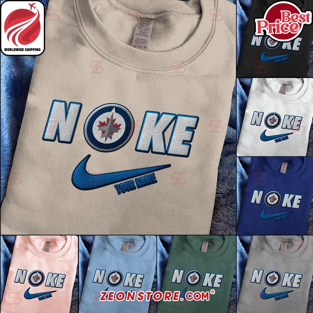 Winnipeg Jets Nike Embroidered Shirt Hoodie