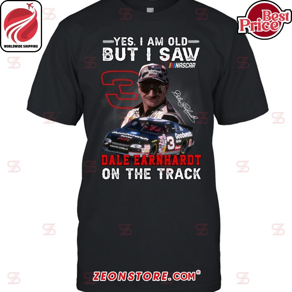 Yes I Am Old But I Saw Dale Earnhardt on the Trach Hoodie Shirt