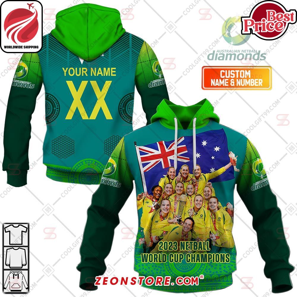 Australian Diamonds 2023 Netball World Cup Champions Shirt Hoodie