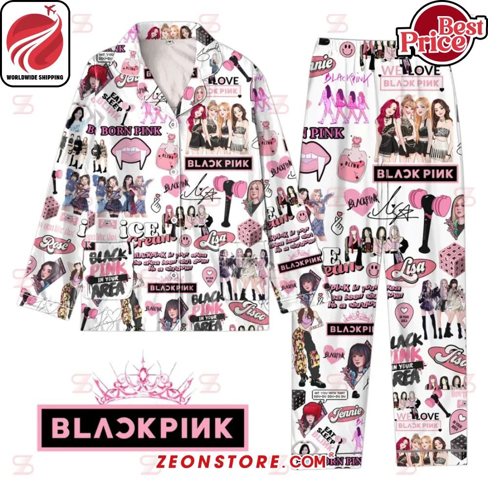 Blackpink Pattern Pajamas Set
