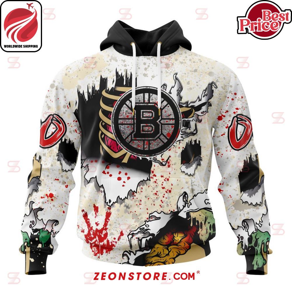 Boston Bruins Special Zombie Style For Halloween Custom Shirt Hoodie