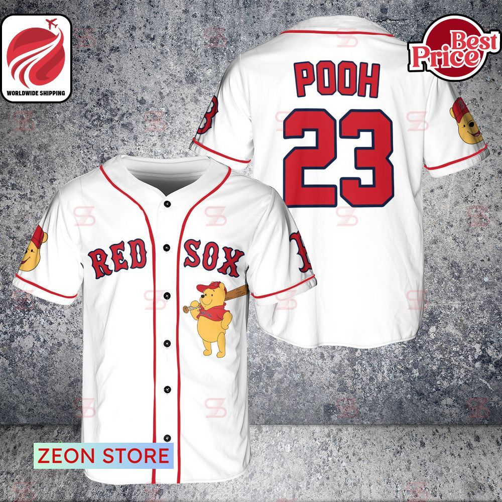 Boston Red Sox MLB Winnie-the-Pooh Baseball Jersey