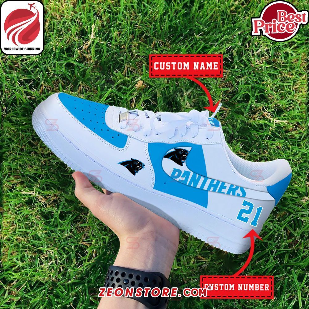 Carolina Panthers Custom Nike Air Force 1 Sneaker